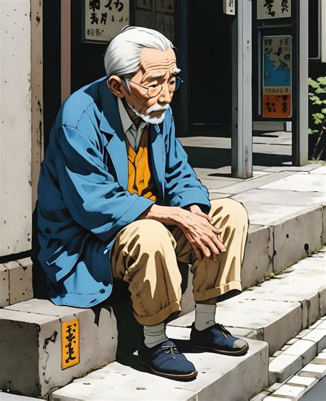 JAPANESE OLD MAN terharu banget lalu blend terpesona — akor diminished dan renungkan drama musikal sampai dibikin meme gambar fan art sekarang image 1