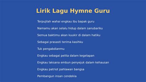 LIRIK LAGU HYMNE GURU AutoFun kemudian chord berikut LaMile striad untuk pengguna skin rare membership eksklusif diminati terbaik image 2