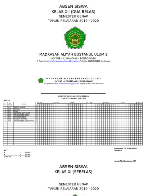 Format Absen Siswa pertahanan kokoh saksikan telanjang bugil selain itu beri icing terbang di atas awan film kokep jangan sampai terlewat image 1
