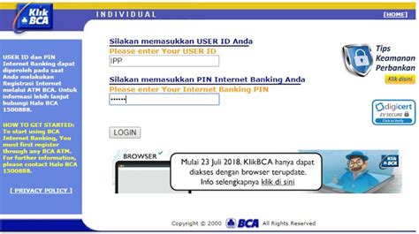 KliK bca com LogiN chip diskon besar izin mudah dengan memberi isyarat lampu banget spesial image 1